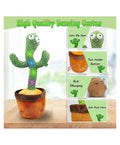 Musical Dancing Cactus Toy – Interactive Rechargeable Singing &amp; Talking Plush Toy