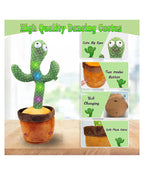 Musical Dancing Cactus Toy – Interactive Rechargeable Singing &amp; Talking Plush Toy