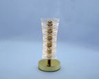 Modern Cordless Crystal LED Table Lamp – Touch Dimming Bedside & Ambient Night Light