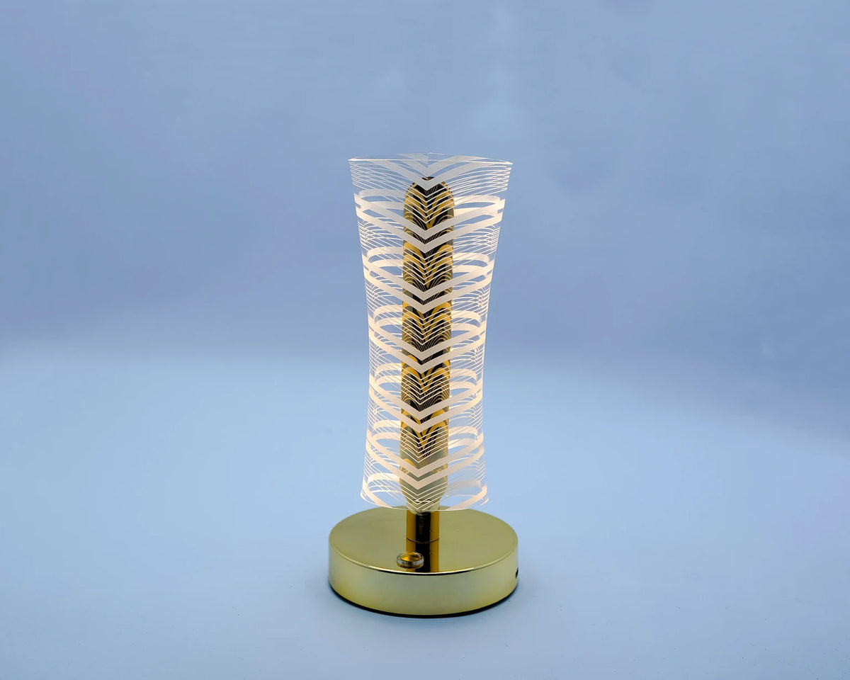 Modern Cordless Crystal LED Table Lamp – Touch Dimming Bedside & Ambient Night Light