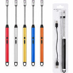 Rechargeable Electric Arc Lighter – 360° Flexible Neck Flameless Plasma Gas &amp; Candle Lighter