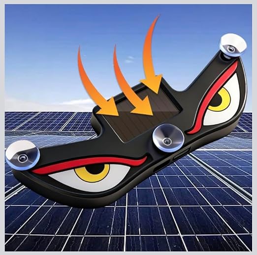 Solar Powered Anti-Theft Car LED Warning Light – Dummy Security Indicator &amp; Alarm Flash