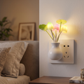 Smart LED Mushroom Night Light – Automatic Dusk-to-Dawn Plug-in Wall Lamp
