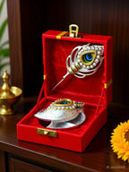 German Silver Tilak Set with Gift Box | Mor Pankh Tilak